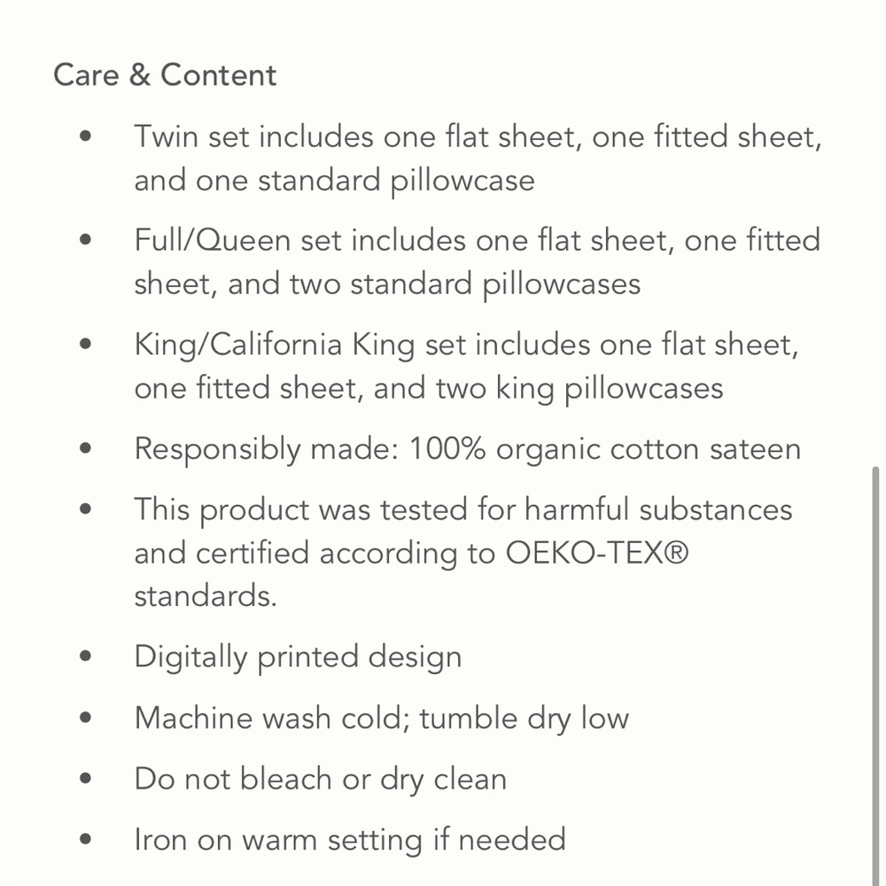 Anthropologie Dog Print organic King Sheet Set - Picture 6 of 9